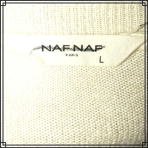 Naf Naf Novelty Lipstick Crew Neck Angora Blend Sweater Size Large - Picture 9 of 11